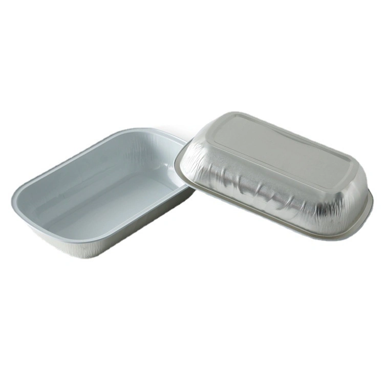 Aluminum Foil Food Disposable Container Aluminium Casserole Casseroles for Packing Coated with Lids Airline Lunch Box