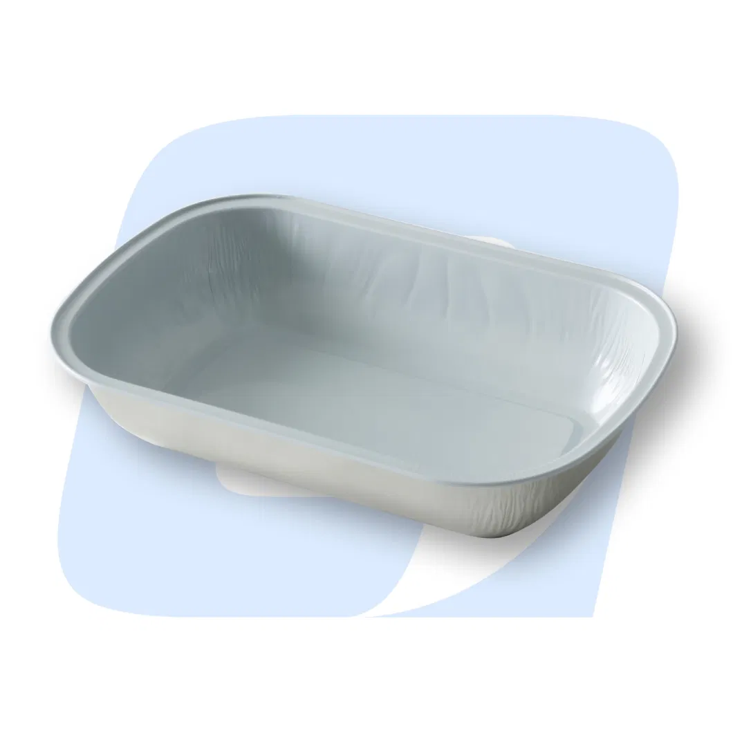 Aluminum Foil Food Disposable Container Aluminium Casserole Casseroles for Packing Coated with Lids Airline Lunch Box